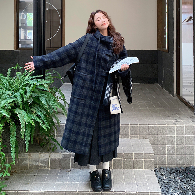 【有货】双面呢格子大衣2D012-901-P275-K388,女装羊绒大衣,2D012
