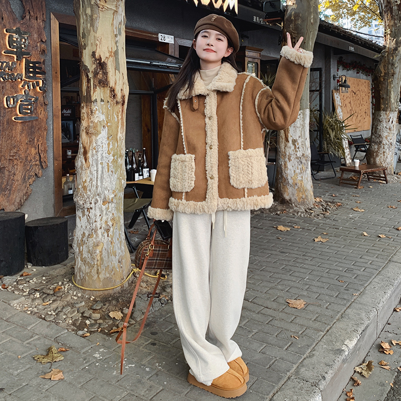 ！冬装新款皮毛一体外套 2D112-6738-P185 控278图片
