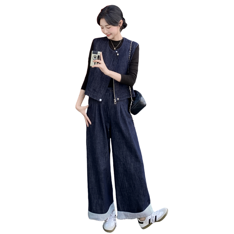 2025秋冬款牛仔套装2602-P175-K248,女装套装/套裙,2D013