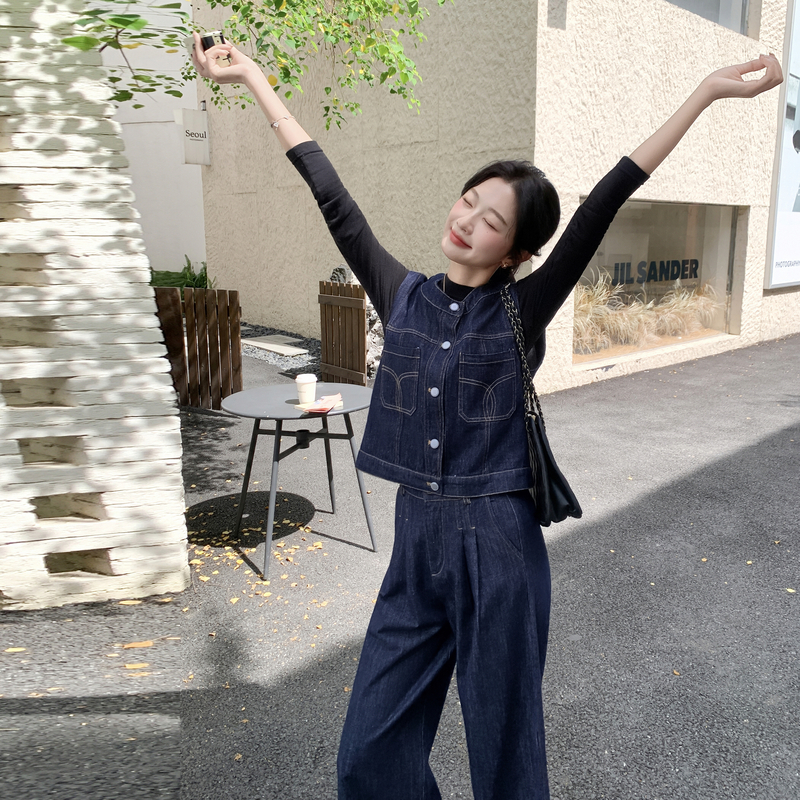 秋冬款牛仔套装2603-P175-K248,女装套装/套裙,2D013