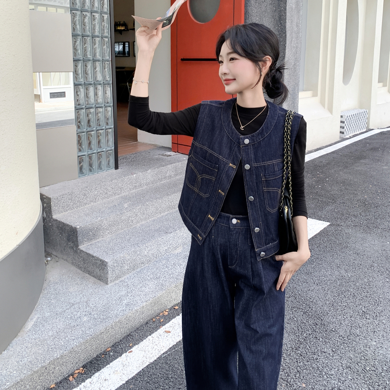 秋冬款牛仔套装2603-P175-K248,女装套装/套裙,2D013
