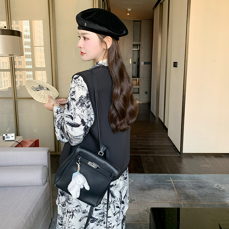！！新中式水墨画套装裙+黑色马甲三件套2C037-321-P145-K218,女装套装/套裙,2C037