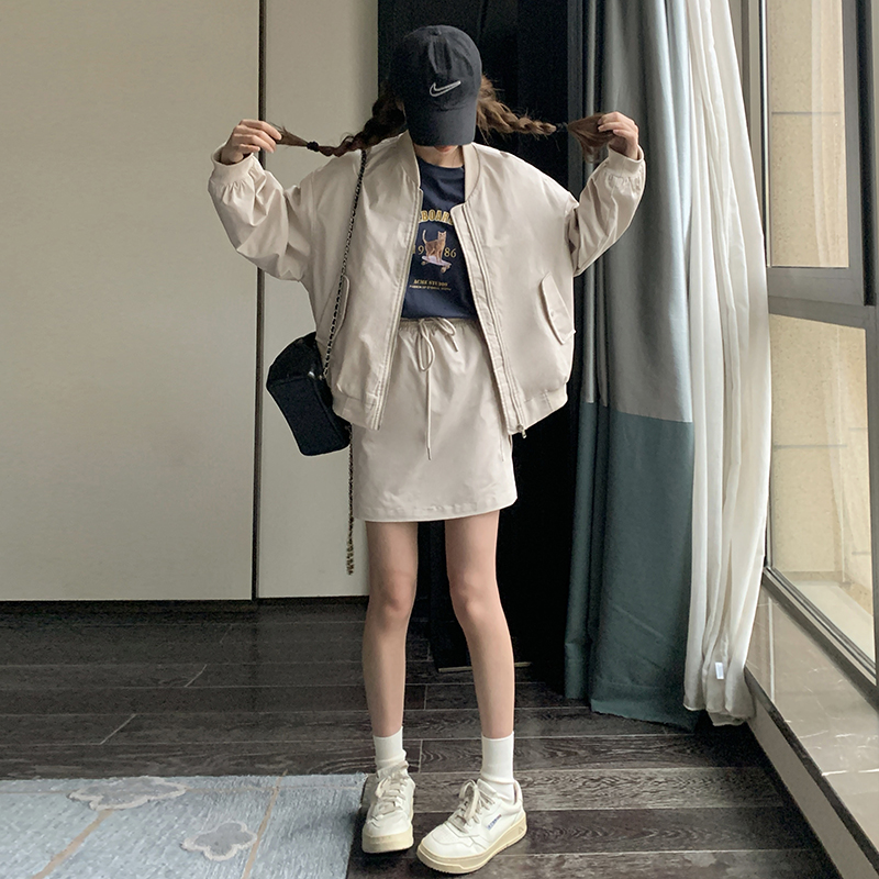 现货2026年秋季棒球服裙套装2c016-7066-P125-K188,女装套装/套裙,2C016
