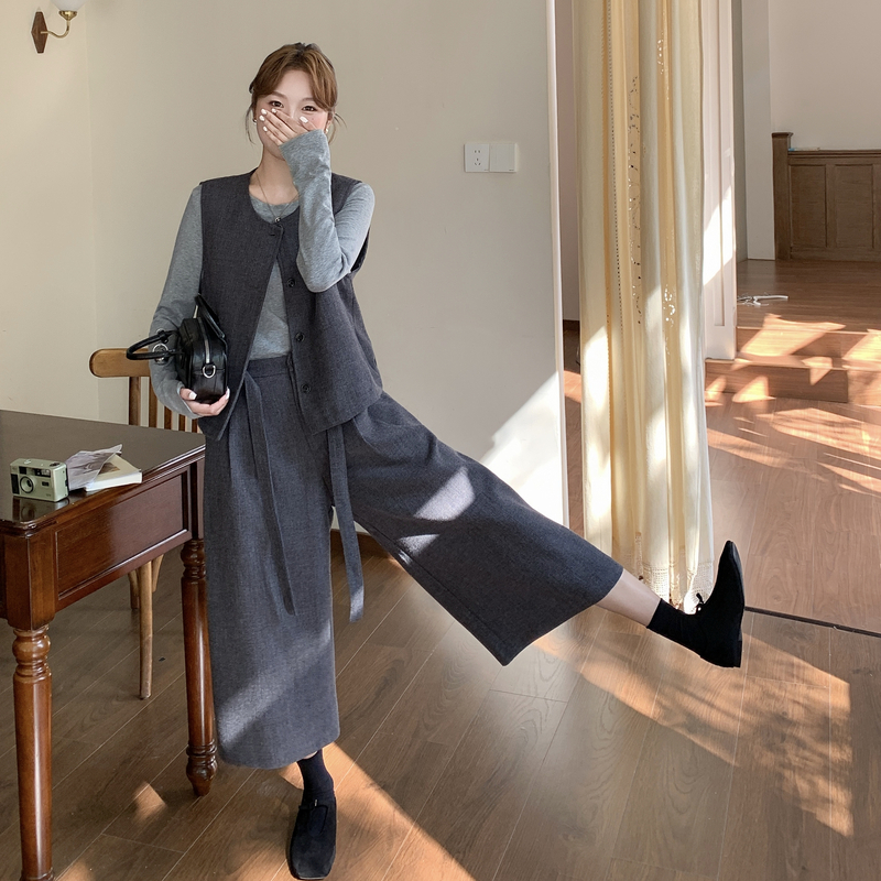 新款主推羊毛呢三件套2620-P185-K268,女装套装/套裙,2C129