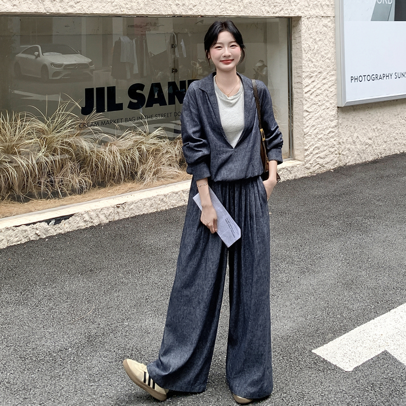 【】数据好简约时尚假两件套装2C105-Q503-P185-K258,女装套装/套裙,2C105