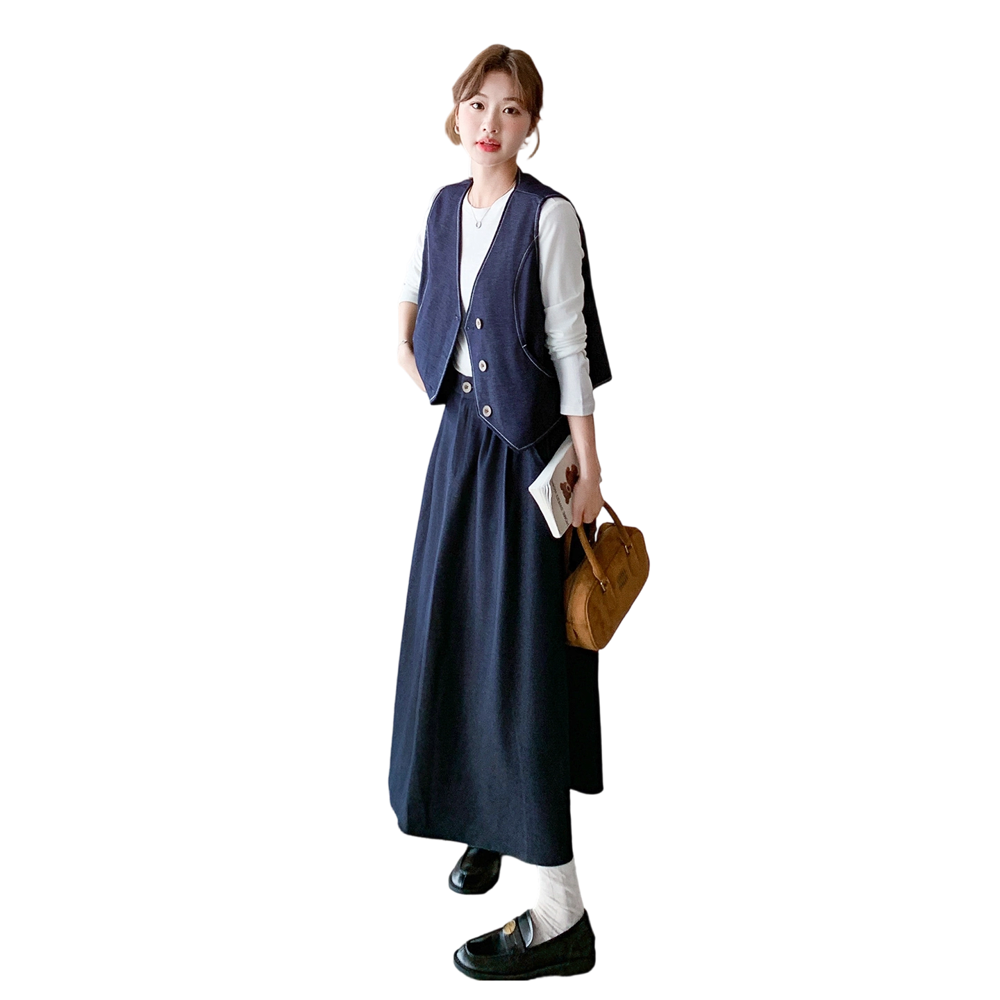 轻熟风时尚通勤马甲阔腿裤套装女2025秋季显瘦气质ootd穿搭两件套，女装套装/套裙，2D078