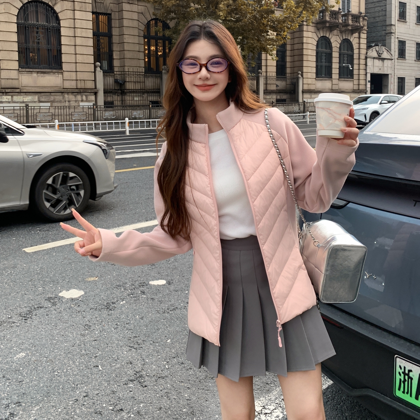 甜美粉色保暖羽绒服女冬季2025新款巨好看90绒外套流行独特高级感图片