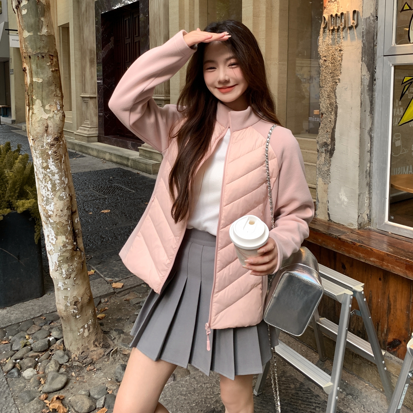 甜美粉色保暖羽绒服女冬季2025新款巨好看90绒外套流行独特高级感图片