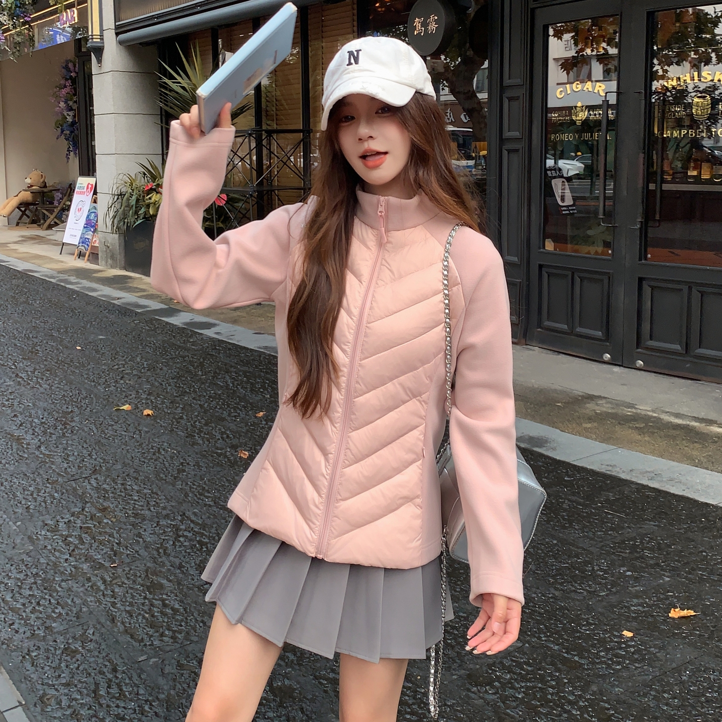 甜美粉色保暖羽绒服女冬季2025新款巨好看90绒外套流行独特高级感图片