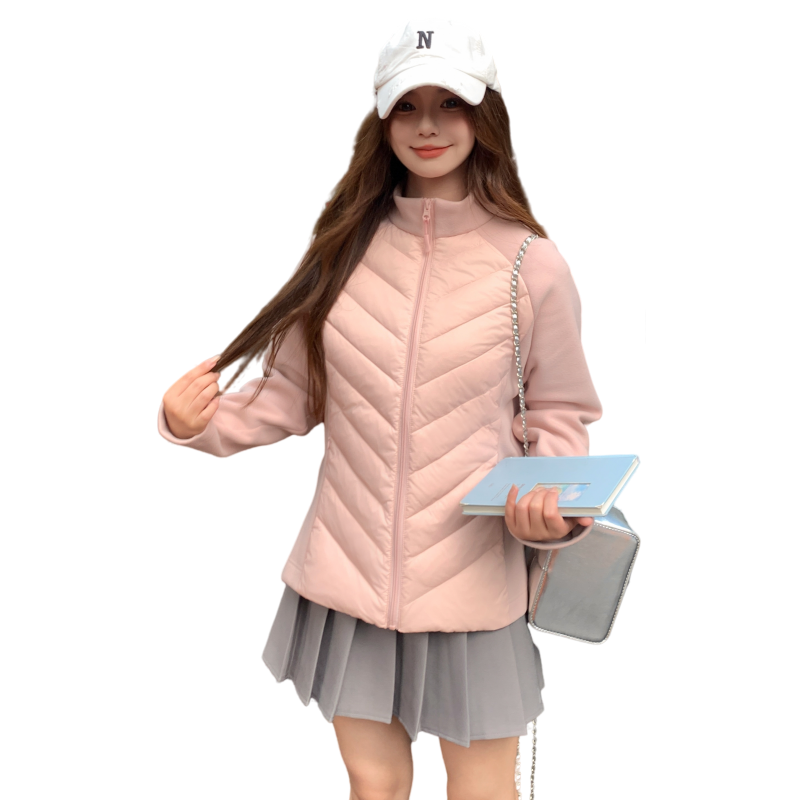 甜美粉色保暖羽绒服女冬季2025新款巨好看90绒外套流行独特高级感图片