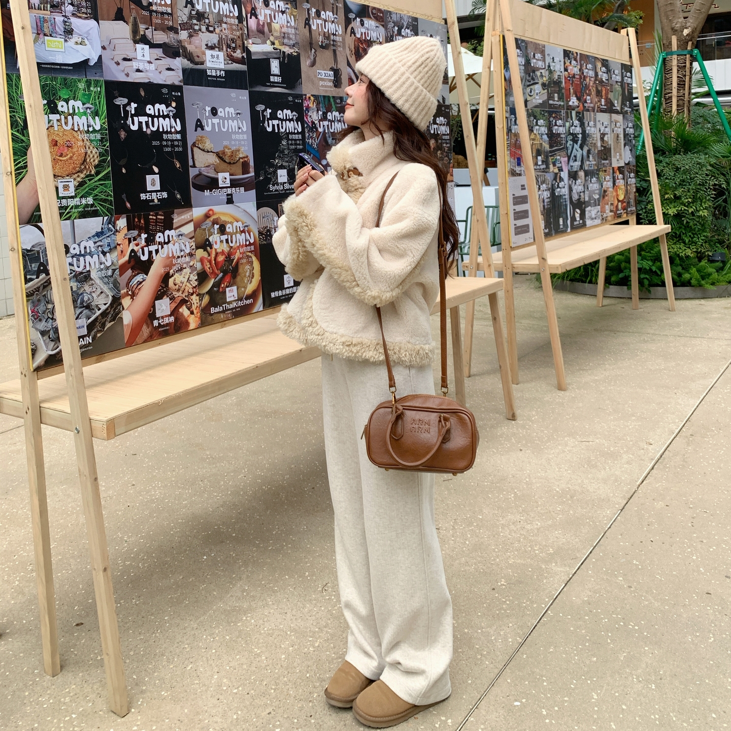 小香风皮毛一体羊羔毛外套女冬季2025新款小个子洋气减龄短款棉服图片
