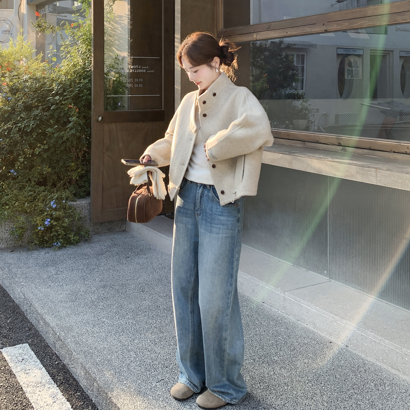 2026冬季双面羊绒大衣短款RF2C290-6881#-P285-K418,女装羊绒大衣,2C290